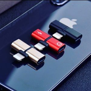 2in1 Lightning Adapter Splitter Audio For iPhone